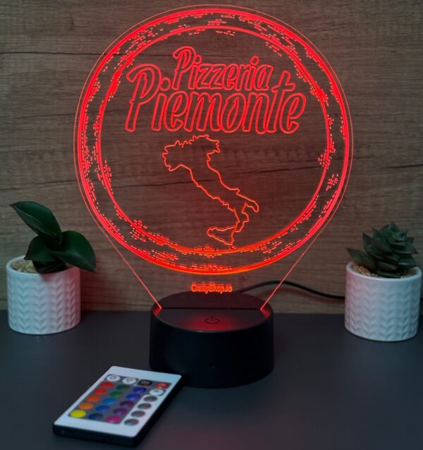 lampa 3d pizzeria