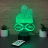 lampa 3d personalizata cuplu