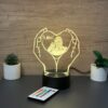 lampa 3d personalizata inima