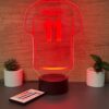 lampa 3d personalizata tricou fotbal