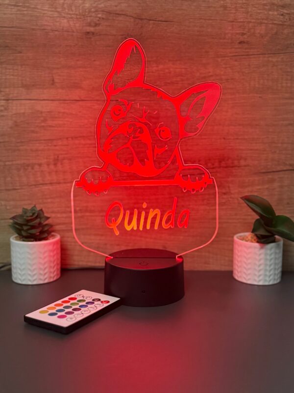 lampa 3d personalizata bulldog francez