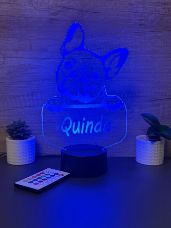 lampa 3d personalizata bulldog francez