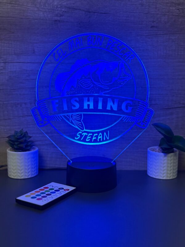 lampa 3d personalizata fishing