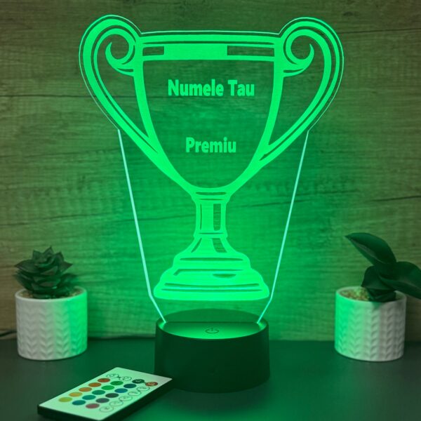 lampa 3d personalizata trofeu