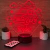 lampa 3d personalizata masina forma nor