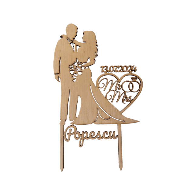 topper tort nunta personalizat